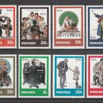 سری تمبر نقاشی های نورمن راکول / رواندا 1981