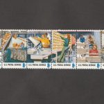 سری تمبر استریپ مراحل و کارکنان خدمات پستی آمریکا ( آمریکا 1973)