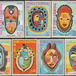 سری تمبر زیبا ماسک های آفریقایی / گینه استوایی 1977