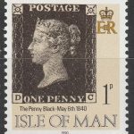 تمبر یادبود پنی بلک ISLE OF MAN سال 1990