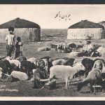 کارت پستال عکسی با تصویر چوپانان با گله