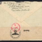 پاکت رضاشاهی با سانسور آلمان نازی